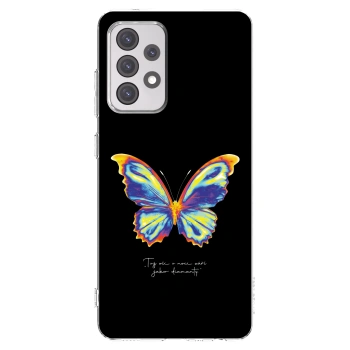 Picasee silikónový prehľadný obal pre Samsung Galaxy A52s 5G A528B - Diamanty Black