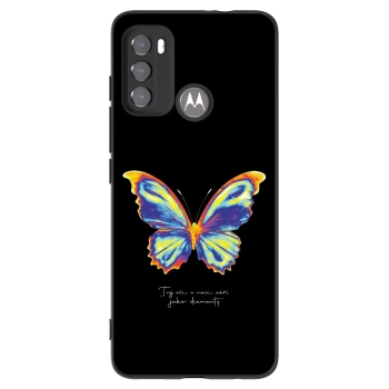 Picasee silikónový čierny obal pre Motorola Moto G60 - Diamanty Black