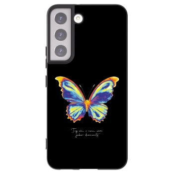 Picasee silikónový čierny obal pre Samsung Galaxy S22 5G - Diamanty Black