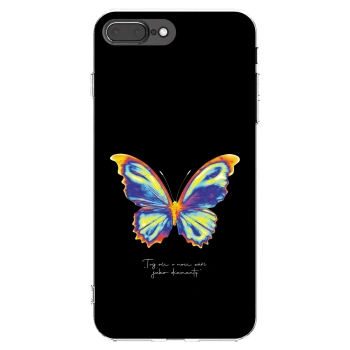 Picasee silikónový prehľadný obal pre Apple iPhone 7 Plus - Diamanty Black
