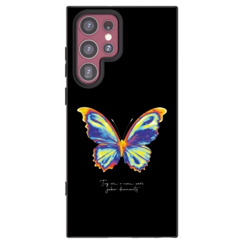 Picasee silikónový čierny obal pre Samsung Galaxy S22 Ultra 5G - Diamanty Black