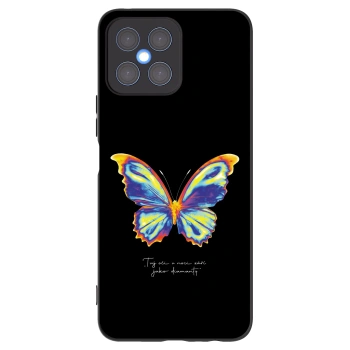 Picasee silikónový čierny obal pre Honor X8 4G - Diamanty Black