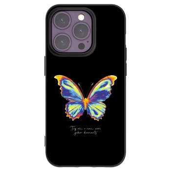 Picasee silikónový čierny obal pre Apple iPhone 14 Pro - Diamanty Black