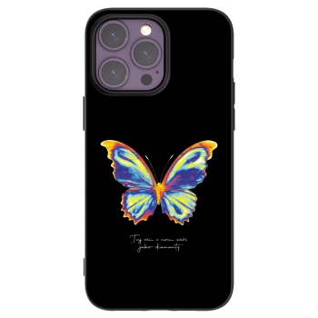 Picasee silikónový čierny obal pre Apple iPhone 14 Pro Max - Diamanty Black