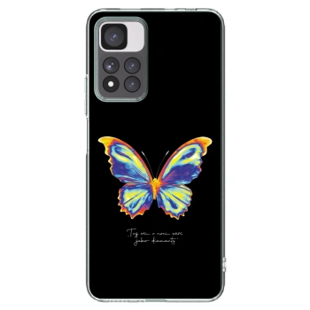 Picasee silikónový prehľadný obal pre Xiaomi Redmi Note 11 Pro+ 5G - Diamanty Black