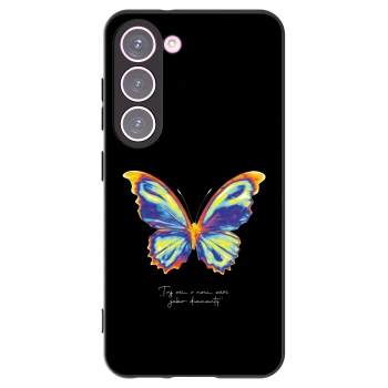 Picasee silikónový čierny obal pre Samsung Galaxy S23 5G - Diamanty Black