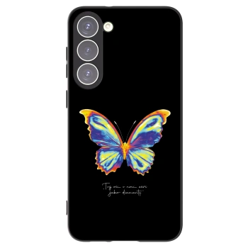 Picasee silikónový čierny obal pre Samsung Galaxy S23+ 5G - Diamanty Black