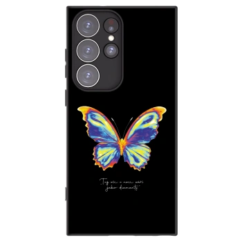 Picasee silikónový čierny obal pre Samsung Galaxy S23 Ultra 5G - Diamanty Black