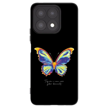 Picasee silikónový čierny obal pre Honor X8a - Diamanty Black