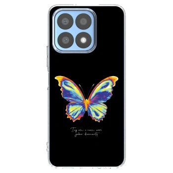 Picasee silikónový prehľadný obal pre Honor X8a - Diamanty Black