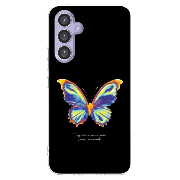 Picasee silikónový prehľadný obal pre Samsung Galaxy A54 5G A546B - Diamanty Black