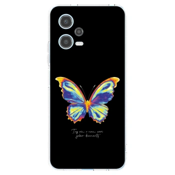 Picasee silikónový prehľadný obal pre Xiaomi Redmi Note 12 5G - Diamanty Black