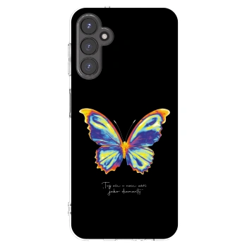 Picasee silikónový prehľadný obal pre Samsung Galaxy A14 5G A146P - Diamanty Black
