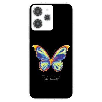 Picasee silikónový prehľadný obal pre Xiaomi Redmi 12 4G - Diamanty Black