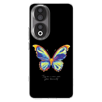 Picasee silikónový prehľadný obal pre Honor 90 5G - Diamanty Black