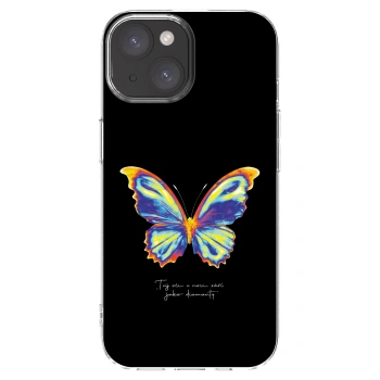 Picasee silikónový prehľadný obal pre Apple iPhone 15 - Diamanty Black