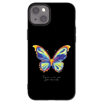 Picasee silikónový čierny obal pre Apple iPhone 15 Plus - Diamanty Black