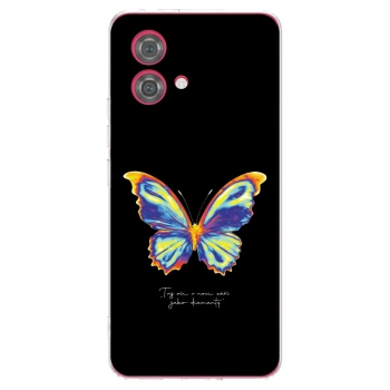 Picasee silikónový prehľadný obal pre Motorola Moto G84 5G - Diamanty Black