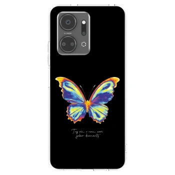 Picasee silikónový prehľadný obal pre Honor X7a - Diamanty Black
