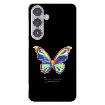 Picasee silikónový prehľadný obal pre Samsung Galaxy S24 S921B 5G - Diamanty Black