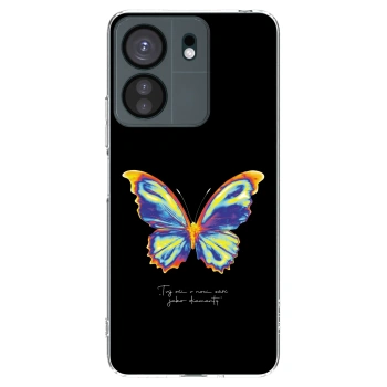 Picasee silikónový prehľadný obal pre Xiaomi Redmi 13C 4G - Diamanty Black