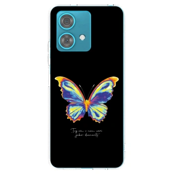 Picasee silikónový prehľadný obal pre Motorola Edge 40 Neo - Diamanty Black