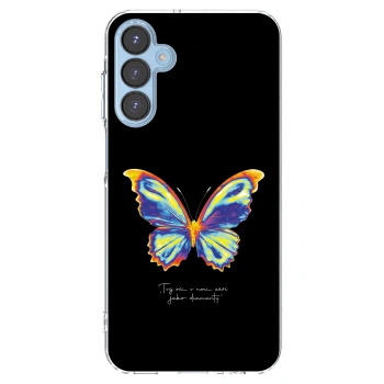 Picasee silikónový prehľadný obal pre Samsung Galaxy A15 A156B 5G - Diamanty Black