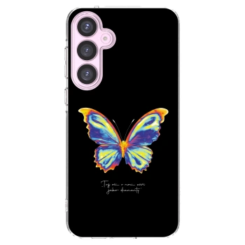 Picasee silikónový prehľadný obal pre Samsung Galaxy A55 5G A556B - Diamanty Black