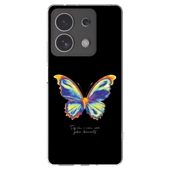 Picasee silikónový prehľadný obal pre Xiaomi Redmi Note 13 4G - Diamanty Black