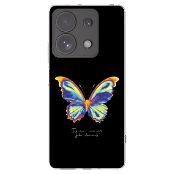 Picasee silikónový prehľadný obal pre Xiaomi Redmi Note 13 Pro 4G - Diamanty Black