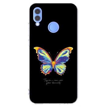 Picasee silikónový prehľadný obal pre Huawei P Smart 2019 - Diamanty Black