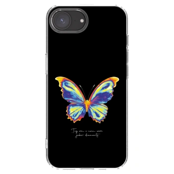 Picasee silikónový prehľadný obal pre Apple iPhone 16e - Diamanty Black