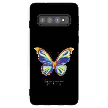 Picasee silikónový čierny obal pre Samsung Galaxy S10 G973 - Diamanty Black