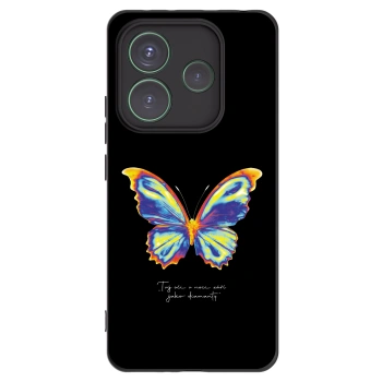 Picasee silikónový čierny obal pre Xiaomi Redmi Note 14 5G - Diamanty Black