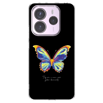 Picasee silikónový prehľadný obal pre Xiaomi Redmi Note 14 5G - Diamanty Black