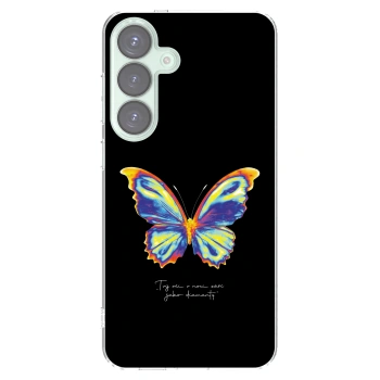 Picasee silikónový prehľadný obal pre Samsung Galaxy S25+ 5G - Diamanty Black