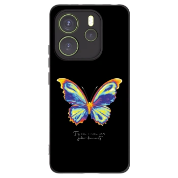 Picasee silikónový čierny obal pre Xiaomi Redmi Note 14 4G - Diamanty Black