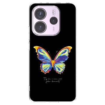 Picasee silikónový prehľadný obal pre Xiaomi Redmi Note 14 4G - Diamanty Black