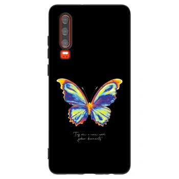 Picasee silikónový čierny obal pre Huawei P30 - Diamanty Black