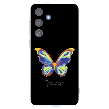 Picasee silikónový prehľadný obal pre Samsung Galaxy S25 FE 5G - Diamanty Black