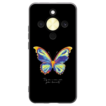 Picasee silikónový čierny obal pre Honor Magic8 Lite 5G - Diamanty Black