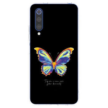 Picasee silikónový prehľadný obal pre Xiaomi Mi 9 SE - Diamanty Black