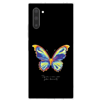 Picasee silikónový prehľadný obal pre Samsung Galaxy Note 10 N970F - Diamanty Black