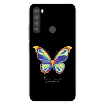 Picasee silikónový prehľadný obal pre Xiaomi Redmi Note 8 - Diamanty Black