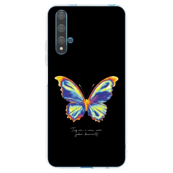 Picasee silikónový prehľadný obal pre Huawei Nova 5T - Diamanty Black
