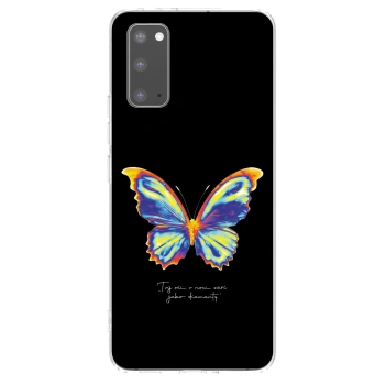 Picasee silikónový prehľadný obal pre Samsung Galaxy S20 G980F - Diamanty Black