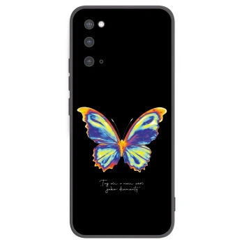 Picasee silikónový čierny obal pre Samsung Galaxy S20 G980F - Diamanty Black