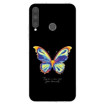 Picasee silikónový prehľadný obal pre Huawei P40 Lite E - Diamanty Black
