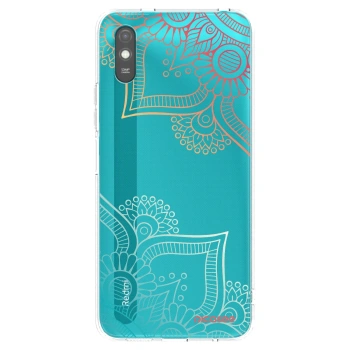 Picasee silikónový prehľadný obal pre Xiaomi Redmi 9A - Kvetinový vzor