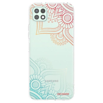 Picasee silikónový prehľadný obal pre Samsung Galaxy A22 A226B 5G - Kvetinový vzor